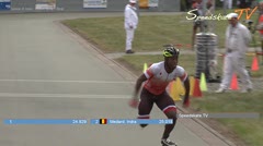 MediaID=38426 - 39. Int. Speedskating Kriterium Gross-Gerau 2017 - Junior A men, 300m time final