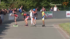 MediaID=38428 - 39. Int. Speedskating Kriterium Gross-Gerau 2017 - Junior B men, 500m final