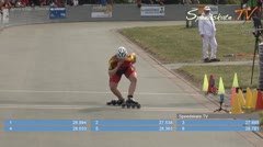 MediaID=38434 - 39. Int. Speedskating Kriterium Gross-Gerau 2017 - Junior A men, 300m time final