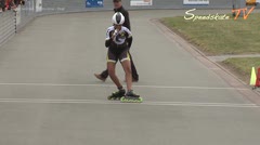 MediaID=38449 - 39. Int. Speedskating Kriterium Gross-Gerau 2017 - Cadet women, 300m time final