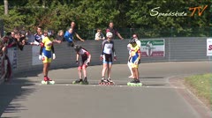 MediaID=38457 - 39. Int. Speedskating Kriterium Gross-Gerau 2017 - Junior B women, 500m final