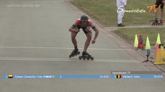 MediaID=38478 - 39. Int. Speedskating Kriterium Gross-Gerau 2017 - Junior A men, 300m time final