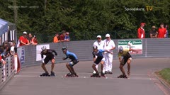 MediaID=38794 - 40. Int. Speedskating Kriterium Gross-Gerau 2018 - Junior men, 500m semifinal2