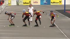 MediaID=39504 - 14.Int SpeedskateKriterium/Europacup Wörgl - Cadet men, 500m semifinal2