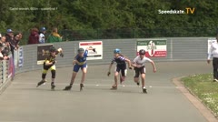 MediaID=39915 - Int. Speedskating Kriterium Gross-Gerau 2022 - Cadet women, 500m quaterfinal1