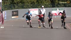 MediaID=40825 - Int. Speedskating Kriterium Gross-Gerau 2024 - Cadet women, 500m quarterfinal1