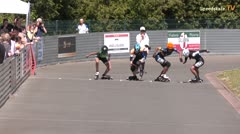 MediaID=40855 - Int. Speedskating Kriterium Gross-Gerau 2024 - Cadet women, 500m semifinal1