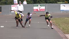 MediaID=40874 - Int. Speedskating Kriterium Gross-Gerau 2024 - Senior women, 500m quarterfinal3